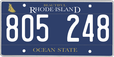 RI license plate 805248
