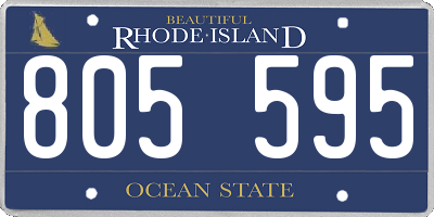 RI license plate 805595