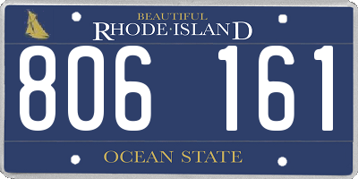 RI license plate 806161