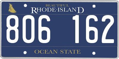 RI license plate 806162