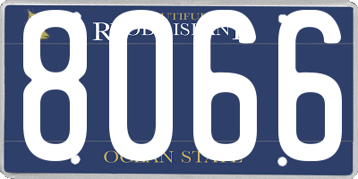 RI license plate 8066