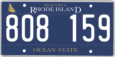 RI license plate 808159
