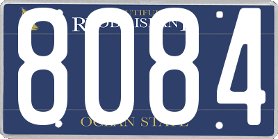 RI license plate 8084