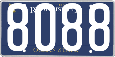 RI license plate 8088