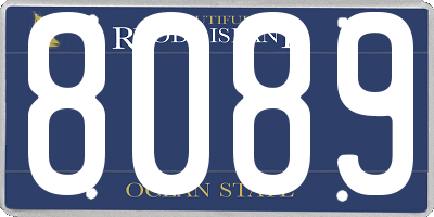RI license plate 8089