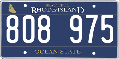 RI license plate 808975