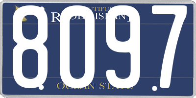 RI license plate 8097
