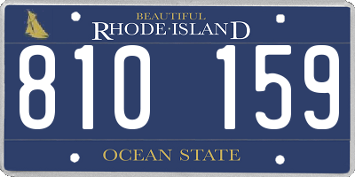RI license plate 810159