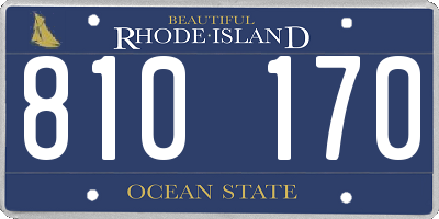 RI license plate 810170