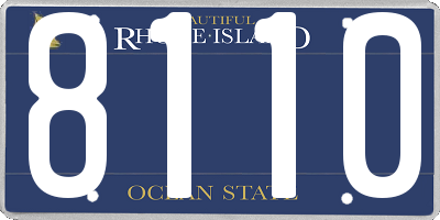 RI license plate 8110