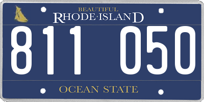 RI license plate 811050