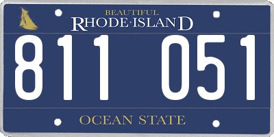 RI license plate 811051