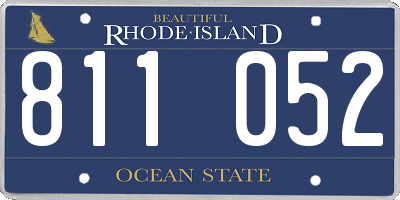 RI license plate 811052