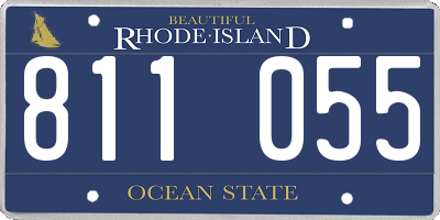 RI license plate 811055