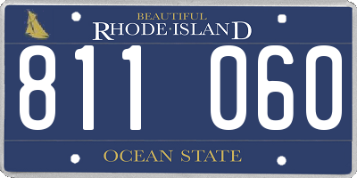 RI license plate 811060
