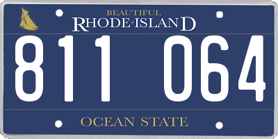 RI license plate 811064