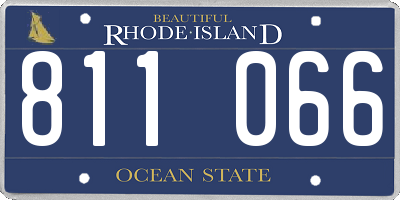 RI license plate 811066
