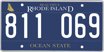 RI license plate 811069