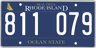 RI license plate 811079