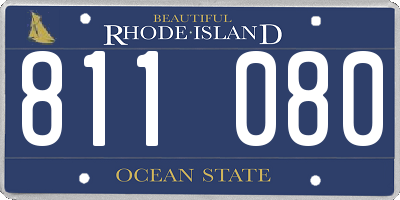 RI license plate 811080