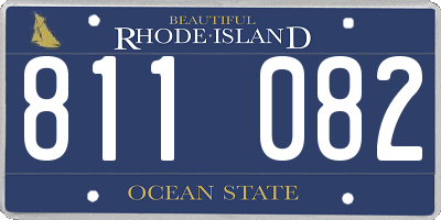 RI license plate 811082