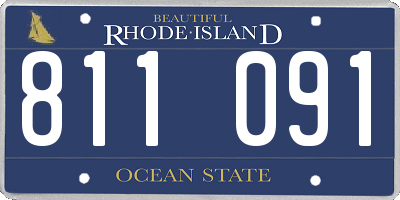 RI license plate 811091