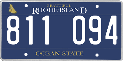 RI license plate 811094