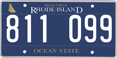 RI license plate 811099