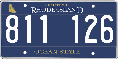 RI license plate 811126
