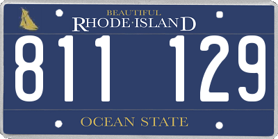 RI license plate 811129