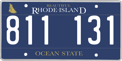 RI license plate 811131