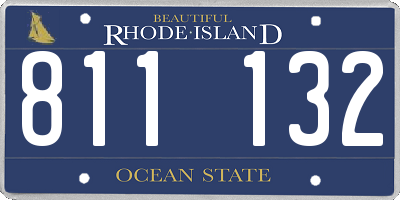 RI license plate 811132