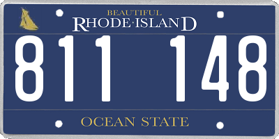 RI license plate 811148