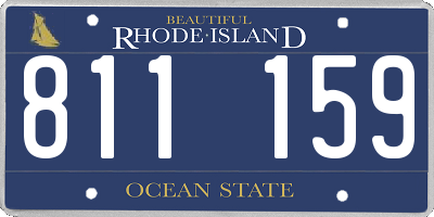 RI license plate 811159
