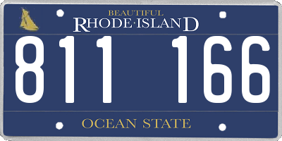 RI license plate 811166