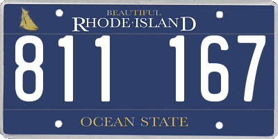 RI license plate 811167