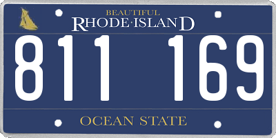 RI license plate 811169