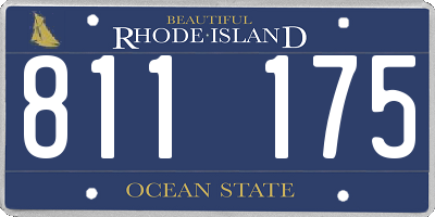 RI license plate 811175