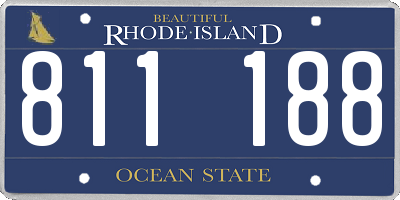 RI license plate 811188