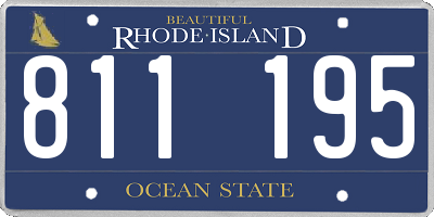 RI license plate 811195
