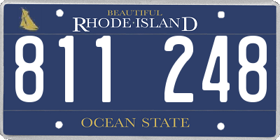 RI license plate 811248
