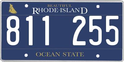 RI license plate 811255