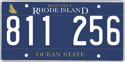 RI license plate 811256