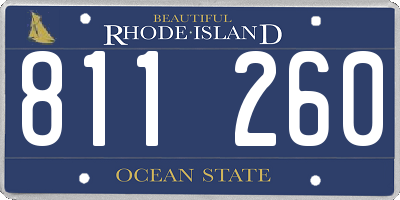 RI license plate 811260