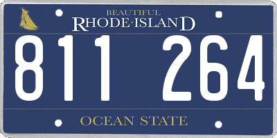 RI license plate 811264