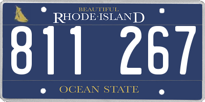 RI license plate 811267