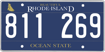 RI license plate 811269