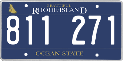 RI license plate 811271