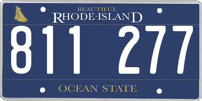 RI license plate 811277