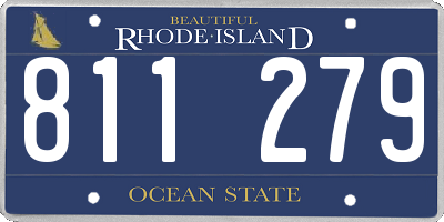 RI license plate 811279